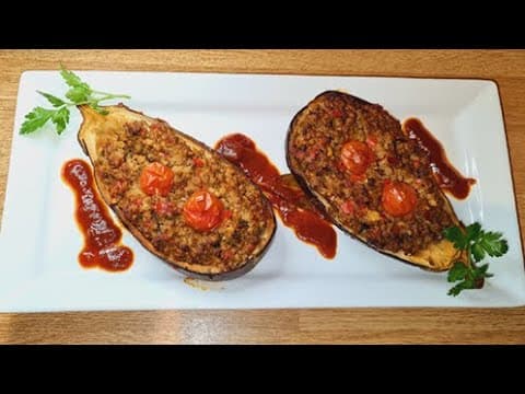 Meat-Stuffed Eggplant